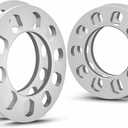 4PCS Universal Wheel Spacers 1/2 Inch (12mm) for 5 Lug Wheel Spacers Vehicles Fits Bolt Patterns 5x4.25, 5x110, 5x112, 5x4.5, 5x115, 5x120, 5x4.75, 5x5.0 Cars & Light Trucks