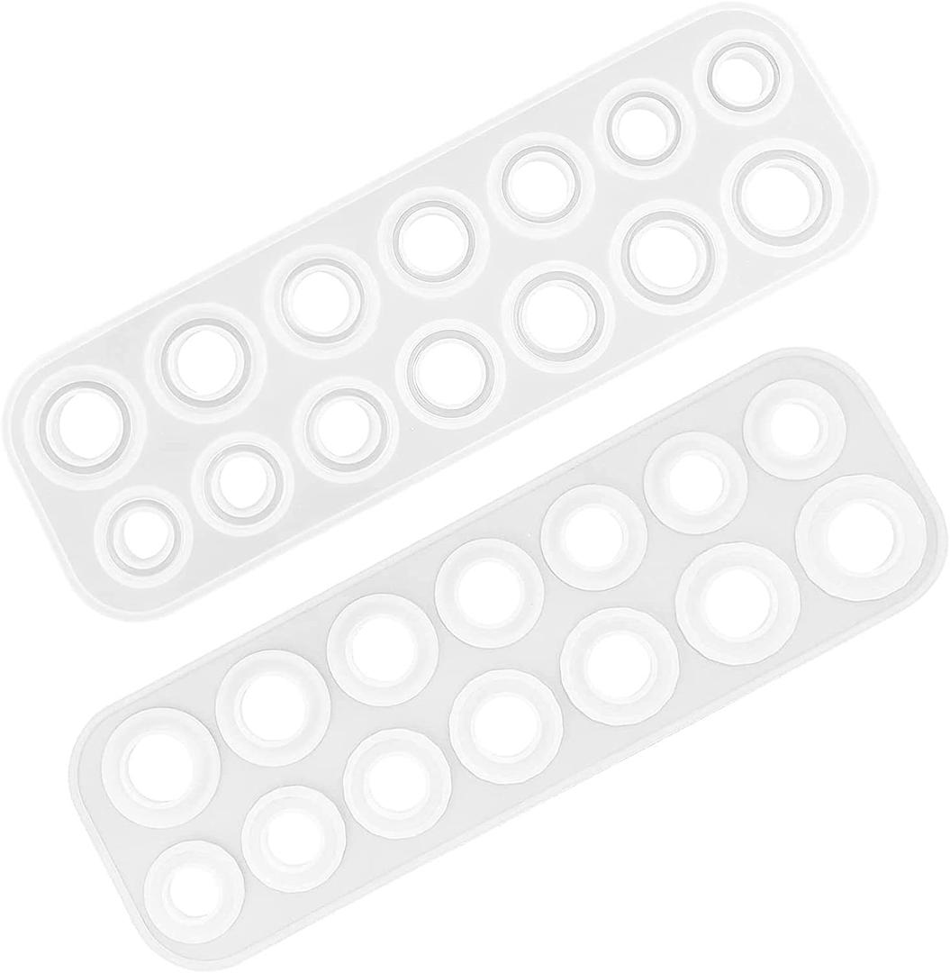 2 Pieces Resin Ring Molds, findTop Silicone Molds for Resin, Assorted Sizes Silicone Ring Mold, for Making Rings, DIY Earrings, Necklace Pendant, Crafts