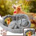 MoDinity Dog Memorial Gift, Angel Memorial Dog Statue with Photo Frame, Forever My Guardian Angel Garden Solar Light Dogs for Pet Memorial Stone