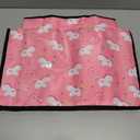 Kids Tray Table Cover, Airplane Tray Cover with Pockets, Airplane Travel Essentials for Kids, Portable Airplane Must Haves for Toddler on Plane or Train and Flying Supplies (Pink)