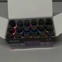 ABEIER Iridescent Acrylic Paint, Set of 18 Chameleon Colors, 2 oz/60ml Bottles, Color-shifting, Non-Toxic, High Viscosity, Blendable, Paints on Rocks Crafts Canvas Wood, Fabric, Ceramic & Stone