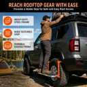 SEKAM Folding Tire Step for Trucks, SUVs & RVs, Adjustable Wheel Step