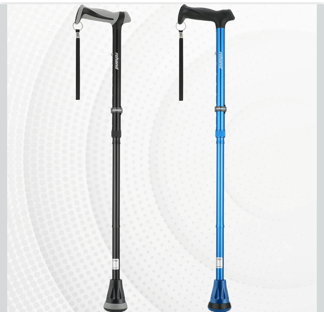 Rehand All Terrain Colorful Walking Cane Double Pack(Black & Blue)