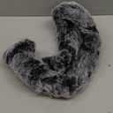 KAFEEK Frost Fluffy Microfiber Plush Steering Wheel Cover for Winter Warm, Universal 15 inch Soft Fuzzy Steering Wheel Cover,Cool Black (Standard size[14 1/2''-15''], gray)