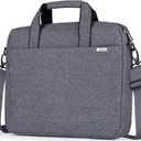 BAFFINA 15.6 16 Inch Laptop Shoulder Bag for Men Women,Waterproof Computer Carrying Case Messenger Bag with Strap,Laptop Briefcase for 14-15-16 Inch MacBook/Chromebook/Notebook Hp Dell Acer Asus,Grey