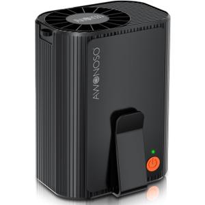 Awonoso 10000RPM Portable Waist Fan Clipped in Wearable Belt Personal Fan, 10000mAh Minimum Gear Endurance Up to 20 hours, 3 Speed Neck Fan, Desk Fans (Black) (Black)