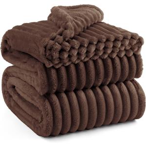 Bedsure GentleSoft Fondue Fudge California King Size Blanket for Bed - Cozy Soft Blankets for Women, Cute Small Fleece Throws for Girls, Birthday Gifts for Women, 102x96 Inches