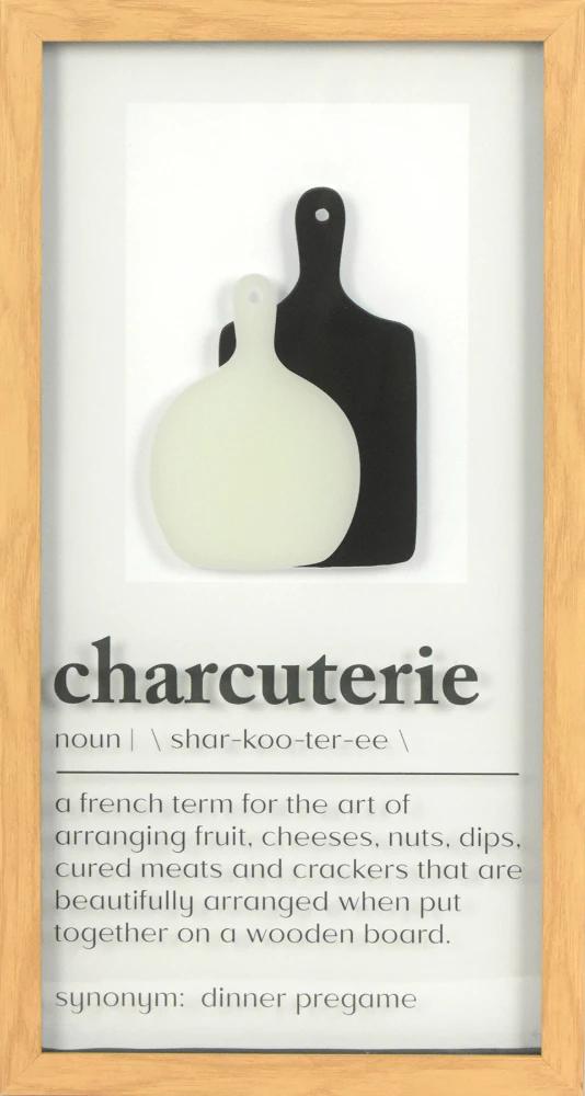 Charcuterie Glass Wall Art 10" x 19"