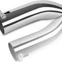 Mupera 2.25 Inch Inlet Turn Down Exhaust Tip, 2.25" Outlet, 9" Long Stainless Steel Professional Turn Down Tailpipe Tip with Bolt-On for all 2.25 Inch Outside Diameter Tailpipe