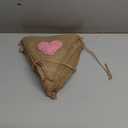 8.2 ft Valentine's Day Banner Tufted Heart Burlap Banner Valentines Day Decoration Red Pink Heart Pennant Triangle Flag Garland for Wedding Birthday Anniversary Engagement Party Decorations