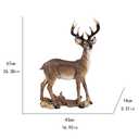 RKGOMDMU 26.4 Inch Large Deer Statue - Lifelike Sika Deer Garden Decoration Sculpture for Yard, Lawn, Patio & Christmas | Ideal Gift for Gardeners