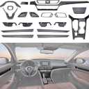20 Pcs Carbon Fiber Interior Kit, Gear Shift Panel Cover AC Air Vent Cover Side Door Panel Strip Cover Steering Wheel Cover Compatible with Honda Accord 10th Gen 2018-2022