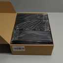 Adjustable Vertical File Sorter Sturdy Plastic Expandable Upright File Holder, Desktop Binder Organizer, School Office File Organizer Bookshelf Divider, Assemble Easily Endlessly, Black (12-Parts)