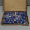 48 Pcs Balls Cake Topper Decorations Balloon Cupcake Toppers Foam Cake Topper Balls Cake Balls Decorations for Birthday Party Wedding Anniversary Cake Decorating (Royal Blue)