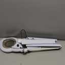 10X Magnifying Glass with Light and Stand, 2200 Lumens Dimmable Magnifying Floor Lamp, 2-in-1 Lighted Magnifier with 5 Wheels Rolling Base, Mag Lamp for Estheticians, Crafts, Reading, Facial (White)