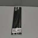 Short Spring Tension Rods for Windows (23 to 37 Inches, Black, 2-Pack) - No Drill Adjustable Pressure Curtain Rods for Kitchen, Bathroom, and Closet