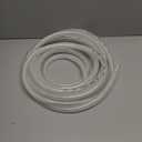 High Pressure Braided Clear Flexible PVC Tubing 3/4" ID x 1" OD - 25 Ft Heavy Duty Reinforced Vinyl Hose with 4 Stainless Clamps