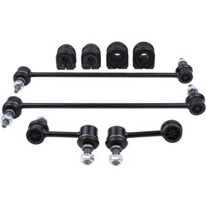 Front and Rear Sway Bar Links with Bushings for Hyundai Santa Fe & SantaFe Sport FWD 2013-18, Santa Fe XL FWD 2013-19, Kia Sorento 2014-15