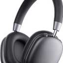 Picun F5 Active Noise Cancelling Headphones, Wireless Bluetooth Headphone, Over-Ear Headphones with Built-in Mic, 30H Playtime, Custom EQ via App, Deep bass headsets for Travel, Office, Home, Gray (Deep Sky Grey)