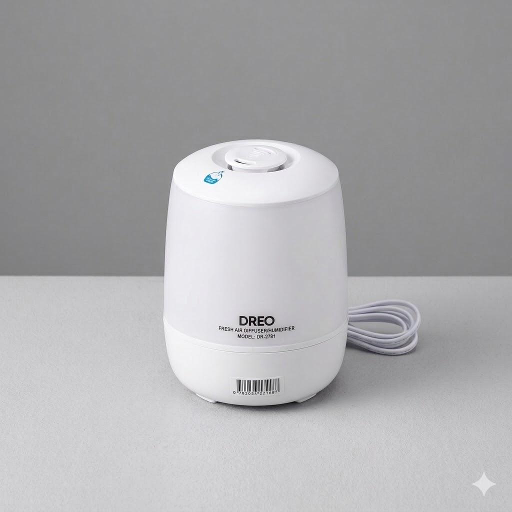 DREO Humidifiers for Bedroom, 3L Top Fill 30H & 26dB Quiet Runtime for Large Room, Cool Mist Ultrasonic Humidifier with Humidity Sensor, Night Light for Home, Baby, Nursery, Plants, New Edition
