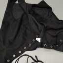 GORGLITTER Women's Sleeveless Western Cowgirl Rodeo Outfit Lace Up Vest Tops Pirate Renaissance Peasant Bodice 2025 Solid Black Medium