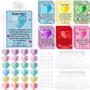 Vicenpal 24 Set Valentine Pocket Hug Token Bulk Colorful Heart with Positive Cards Inspirational Gifts Bulk for Coworkers Employee Thank You Staff Teacher Appreciation