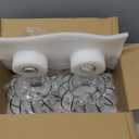 Semi Flush Mount Crystal Ceiling Light Pack of 2, Metal Cage Hallway Ceiling Lamps, Farmhouse Ceiling Light Fixture, Industrial Crystal Chandelier for Corridor Bathroom Kitchen (Black, 7.5 Inch)