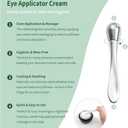 3pcs Stainless Steel Gua Sha Facial Tools & Eye Cream Applicator Metal GuaSha Set for Face Body, Detailer Gua Sha Lymphatic Drainage Massager,Guasha Face Sculpting Tool