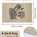 Geometric Plant Door Mat for Front Back Door, Pet-friendly Low-Profile (60400.5cm) with Portable Bag, Washable Floor Mat; Lightweight Durable Doorway Mat/Entry Rug for Indoor and Outdoor