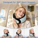 Travel Pillows for Airplanes, Neck Pillow for Traveling, Ergo Memory Foam Travel Pillow, Relief Neck Pain with Breathable Support for Long Flights, Airplanes, Car, Train & Office Use