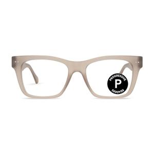 LOOK OPTIC Cosmo Progressive Reader - Stylish Unisex Reading Glasses, Prescription-Quality (1, Taupe)