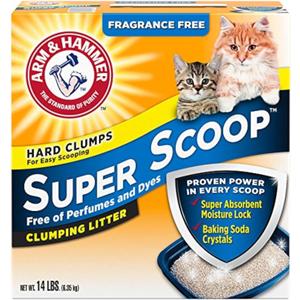 Arm & Hammer Super Scoop Litter, Fragrance Free,14 Lbs