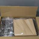 Blulu 6 Pcs Wire Bread Baskets for Serving 9.8 x 8.5 x 3.7 Inch Small Metal Chrome Rounded Square Silver Fast Food Basket Storage for Fruits Bread Burger Serving Organizing