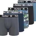 Hurley mens 5 Pack Stretch Boxer Briefs XL