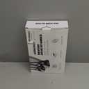 Airplane Foot Hammock, No Collapse Foot Rest for Plane Travel with Extended Adjustment Strap, Portable Desk Foot Hammock with Thickened Foam, Foot Sling Travel Essentials to Relax Your Feet(Black 2PC)