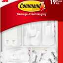 Command Variety Pack, Including 10 Pairs of Picture Hanging Strips, 6 Wire Hooks and 8 Utility Hooks for Hanging Christmas Decorations, Damage Free Hanging Up to 19 Items with Command Strips, 1 Kit