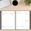 AT-A-GLANCE Planner 2025-2026 Academic, Weekly & Monthly, 8-1/4" x 11", Large, Monthly Tabs, Flexible Cover, Contemporary Lite, Black (7057XL05)