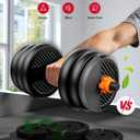 FEIERDUN DS2 Adjustable Dumbbells, Style: B.30LB(15LB Pair)
 Free Weight Set with Connector, 5 in1 Dumbbells Set Used as Barbell, Kettlebells, Push up Stand, Weight Plate, Fitness Exercises for Home Gym Suitable Men/Women