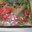 Vintage Spring Wreath 14'' Heart Wreath with 3D Heart Ornaments for Front Door 24'' Long Window Porch Home Wedding Festival Celebration Wall Decorations