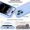 Vooii Compatible with iPhone 14 Pro Max Case, Liquid Silicone Upgrade [Camera Protection] [Soft Anti-Scratch Microfiber Lining] Shockproof Phone Case for iPhone 14 Pro Max 6.7 inch - Light Blue
