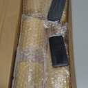 Fo32won Amber LED Flameless Pillar Candles Battery Operated with Remote and Timer, Set of 5 (D 3"H 4" 5" 6" 8" 8") Decorative Acrylic Flickering Candles with 3D Flame (Two Batteries Operated)