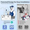 iSpring RCC7AK, NSF Certified, 75 GPD, Alkaline 6-Stage Reverse Osmosis System, pH+ Remineralization RO Water Filter System Under Sink, Patented Top-Mounted Faucet Design for Easy Installation