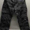 Men’s Cargo Pants Relaxed Fit Camo Work Pants Casual Tactical Hiking Pants with 6 Pockets No Belt, Size 42