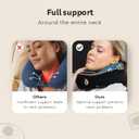 Neck Pillow Airplane - Travel Pillow - Comfortable and Ergonomic Memory Foam - Airplane Pillow with 360 Head & Neck Support - Black