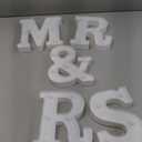 Super Z Outlet White Wooden Mr and Mrs Signs Wedding Present for Party Table Top Dinner Decoration, Display Stand Figures, Home Wall