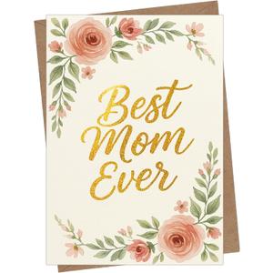7 x Cheerin Sweet Birthday Cards with Envelope - Floral Birthday Cards for Mom from Daughter, Son, Husband - Anniversary Notecard Gift for Wife, Mama, Grandmom - Bday Cards 5x7''