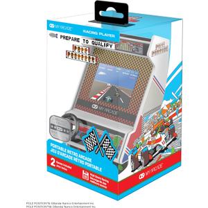 My Arcade Pole Position Racing Player: Retro Mini Arcade Game Console with 2 Games, Real Racing Controls, Gifts for Adults,Full Color Screen