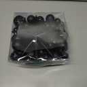 52-Pack Shatterproof Black Christmas Tree Ornaments and Star Topper - For Holiday Decor