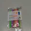 Jacent Plastic Reusable Kids Straws Plus Cleaning Brush, 6 Inch: 24 Straws (24 Count (Pack of 1))