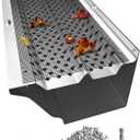 Gutter Guards 6inch, Aluminum Gutter Covers with Stainless Steel Mesh, DIY 16 PCS 54FT Double Protection Leaf Filter Gutter Guards with Screws Included, Fits Any Roof or Gutter Type (Mill Finish mesh)